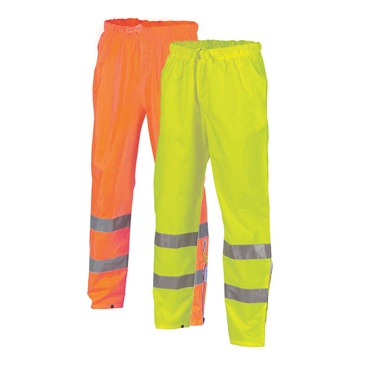 3872 DNC HI VIS RAIN PANTS WATERPROOF BREATHABLE TAPED