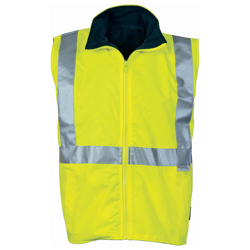 3865 HIVIZ WATERPROOF REVERSIBLE VEST W/TAPE & ZIP