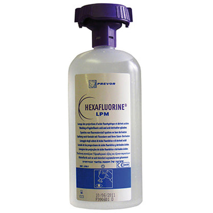 LPMF6 HEXAFLUORINE® SOLUTION 500ML EYEWASH BOTTLE WITH EYECUP