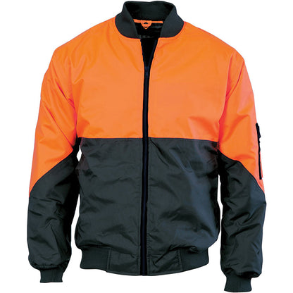 3761 DNC HIVIS TWO TONE BOMBER JACKET
