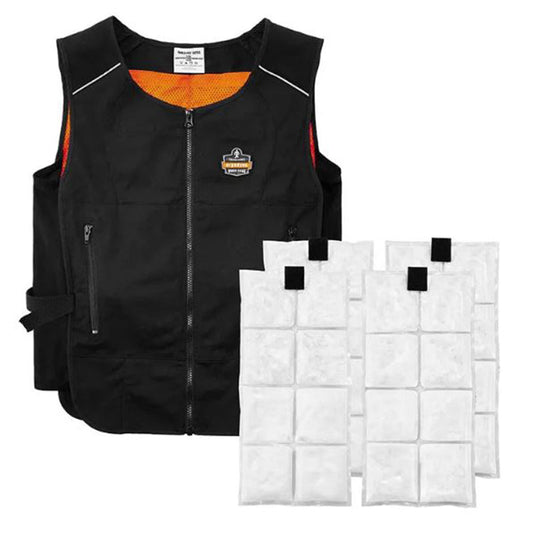 12135 CHILL-ITS 6260 LIGHTWEIGHT PHASE CHANGE COOLING VEST COMES WITH ICE PACKS