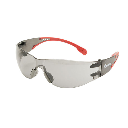 2HCC37R ARMOURWEAR FEATHERLITE-18 GREY(SMOKE) LENS SAFETY GLASSES