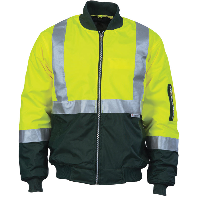 3862 2TONE HI VIZ FLYING JACKET WITH 3M TAPE