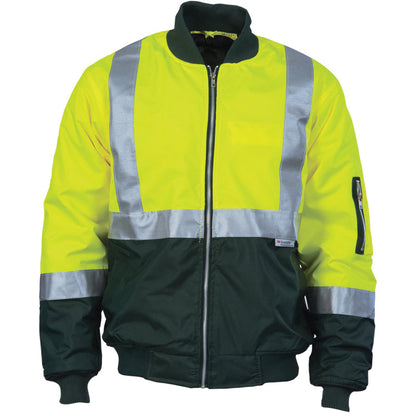 3862 2TONE HI VIZ FLYING JACKET WITH 3M TAPE