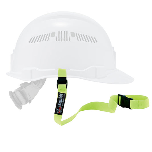 3150 ERGODYNE SQUIDS ELASTIC HARD HAT LANYARD WITH BUCKLE- LIME