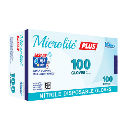 TGC MICROLITE PLUS NITRILE DISPOSABLE GLOVES SMALL (BX=100)