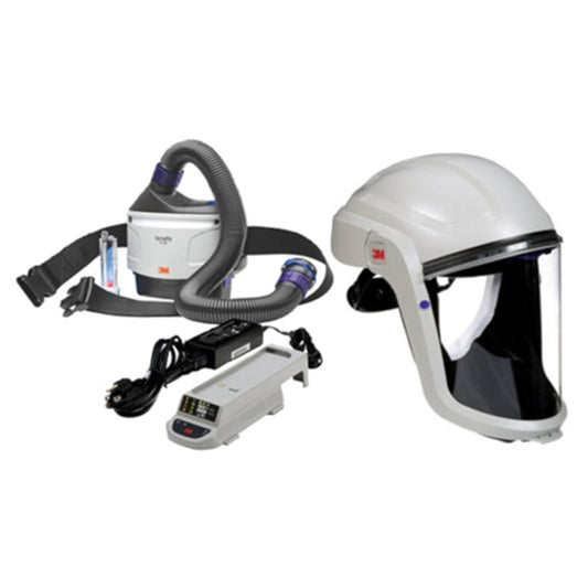 AT010590522 3M TRM-207C VERSAFLO TR-300+ PAPR KIT WITH M-207 FACESHIELD FLAME RESISTANT FACE SEAL & CHARGER