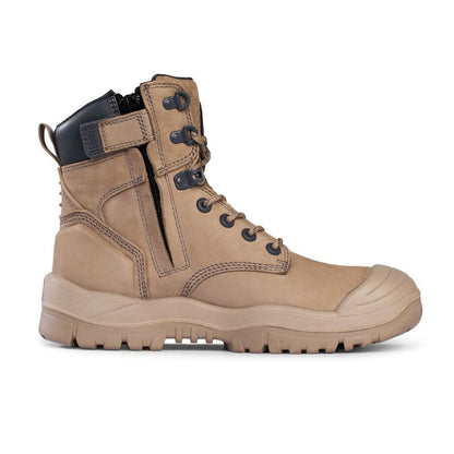 561060 HIGH ANKLE ZIP SIDE BOOT WITH SCUFF CAP