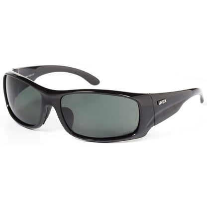 9220-137 UVEX RALLY MKII BLACK FRAME POLARIZED GREY 12% LENS SAFETY GLASSES