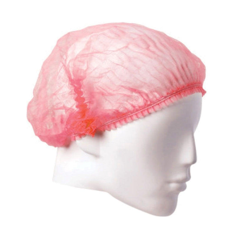 ARMOURWEAR 21″ HACCP CRIMPED BERET DISPOSABLE HAIR NETS RED 12 GSM BOX=1000
