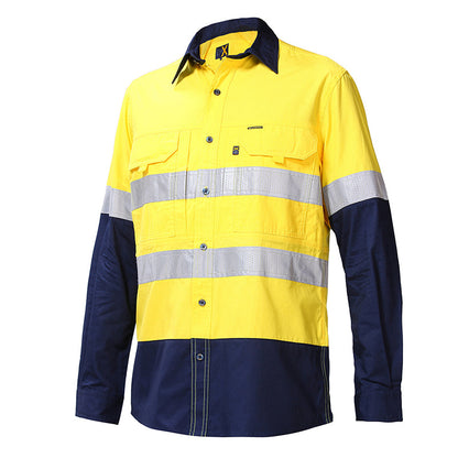 RMX003R RITEMATE FLEX FIT UTILITY LONG SLEEVE TAPED SHIRT 135GSM