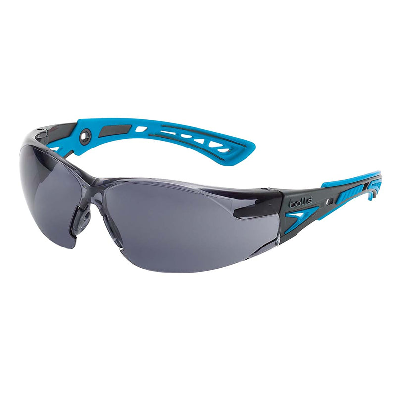 1672302 BOLLE RUSH PLUS PLATINUM SMOKE LENS SMALL SAFETY GLASSES