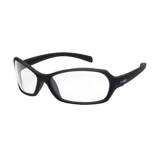 1662201 BOLLE HURRICANE BLACK VELVET FRAME CLEAR SAFETY GLASSES