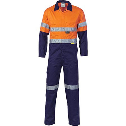 3955 DNC HI VIS COOL-BREEZE 2 TONE LIGHTWEIGHT COTTON COVERALL WITH 3M REFLECTIVE TAPE