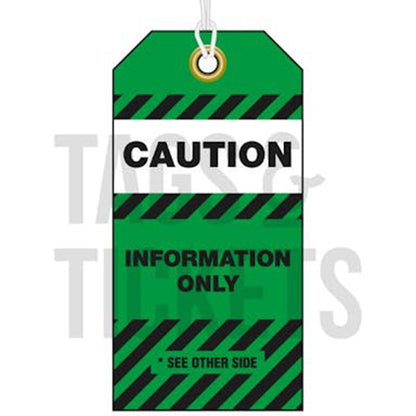 SDT115 INFORMATION TAG – GREEN PACK/100