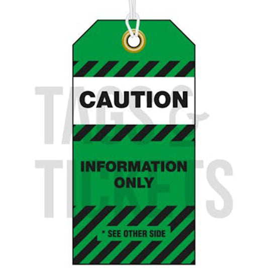 SDT115 INFORMATION TAG – GREEN PACK/100