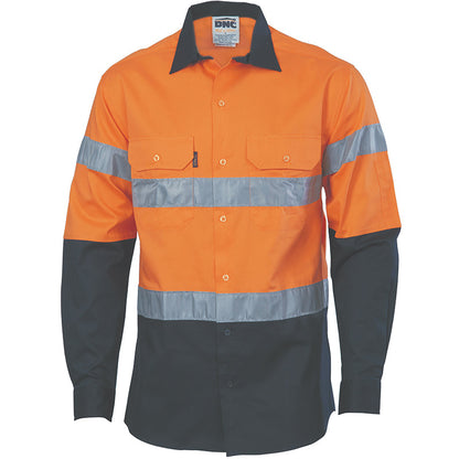 3966 DNC COOL BREEZE LONG SLEEVE VENTED COTTON SHIRT WITH TAPE