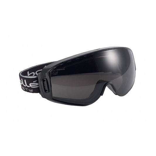 1679112 BOLLE PILOT 2 PLATINUM SMOKE LENS INDIRECT VENTS SAFETY GOGGLES