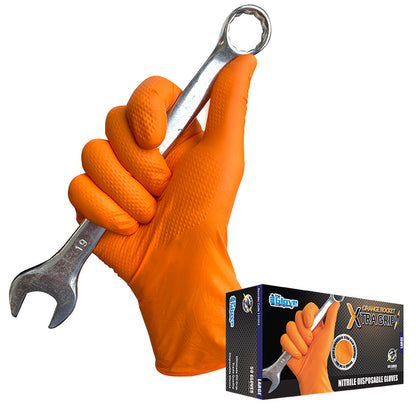 ORANGE ROCKET XTRA GRIP DISPOSABLE NITRIL GLOVE