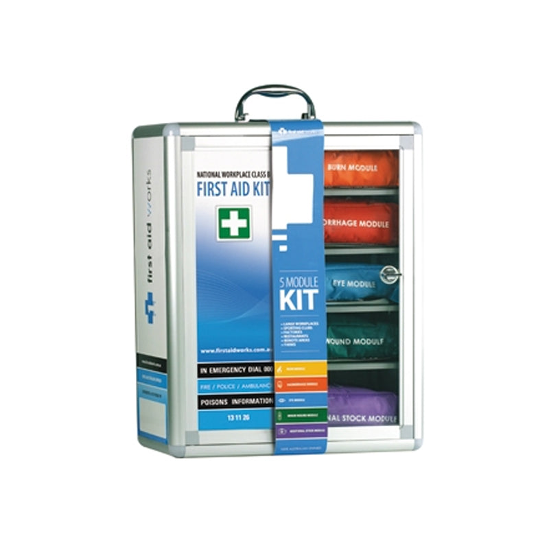 FAWT3MH FIRST AID WORKS MODULAR FIRST AID KIT MODULAR HARD CASE/WALL MOUNTABLE TOOLBOX FIRST AID KIT