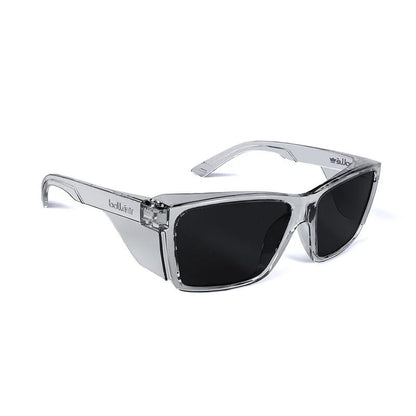 STK42N21A BOLLE STKS 420 SMOKE PC SAFETY GLASSES PLATINUM ASAF LENS CRYSTAL TEMPLES/FRAME
