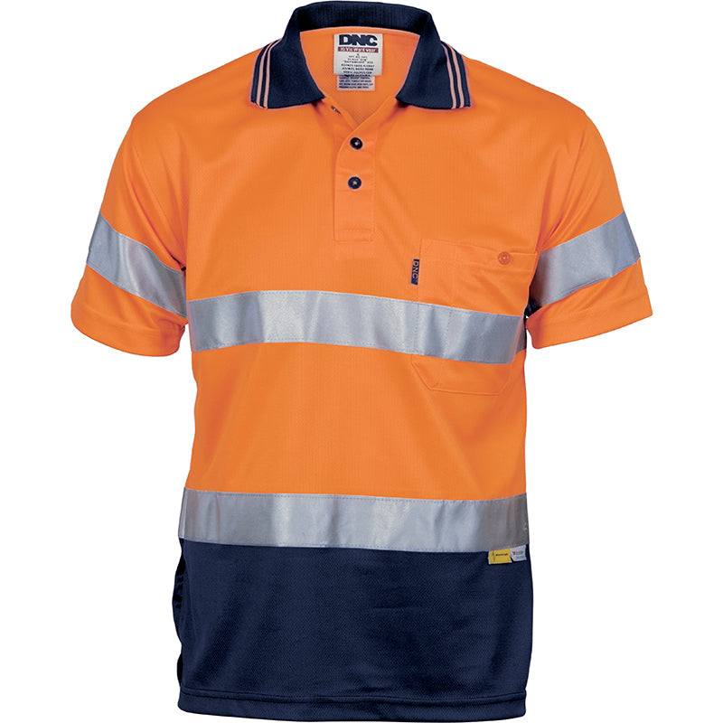 3911 DNC COOL BREATHE S/S POLO SHIRT CW REF TAPE