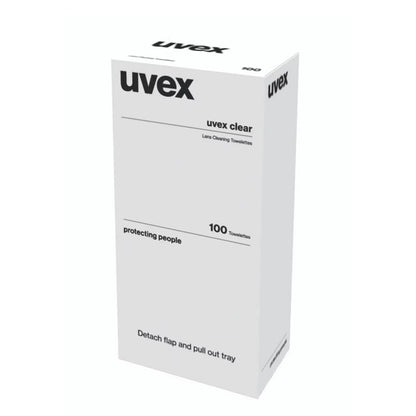1005 UVEX LENS CLEANER MOIST TOWELETTE BX=100