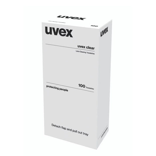 1005 UVEX LENS CLEANER MOIST TOWELETTE BX=100