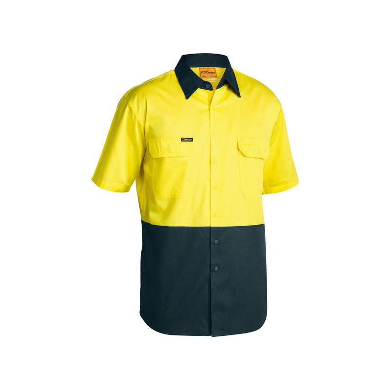 BS1895 BISLEY COOL LIGHTWEIGHT DRILL SHIRT 2TONE SHORT SLEEVE