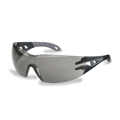 9192-300 UVEX PHEOS BLACK/GREY GREY ANTI-FOG LENS SAFETY GLASSES