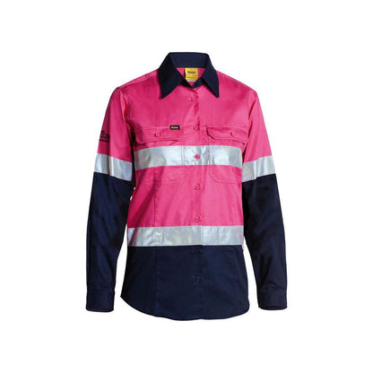 BL6896 BISLEY LADIES LIGHTWEIGHT TAPED LONG SLEEVE SHIRT