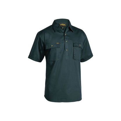 BSC1433 CLOSED FRONT SHORT SLEEVE DRILL SHIRT