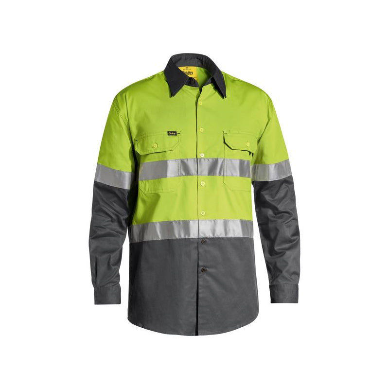 BS6696T BISLEY MENS 3M TAPED COOL HI VIS LIGHTWEIGHT SHIRT