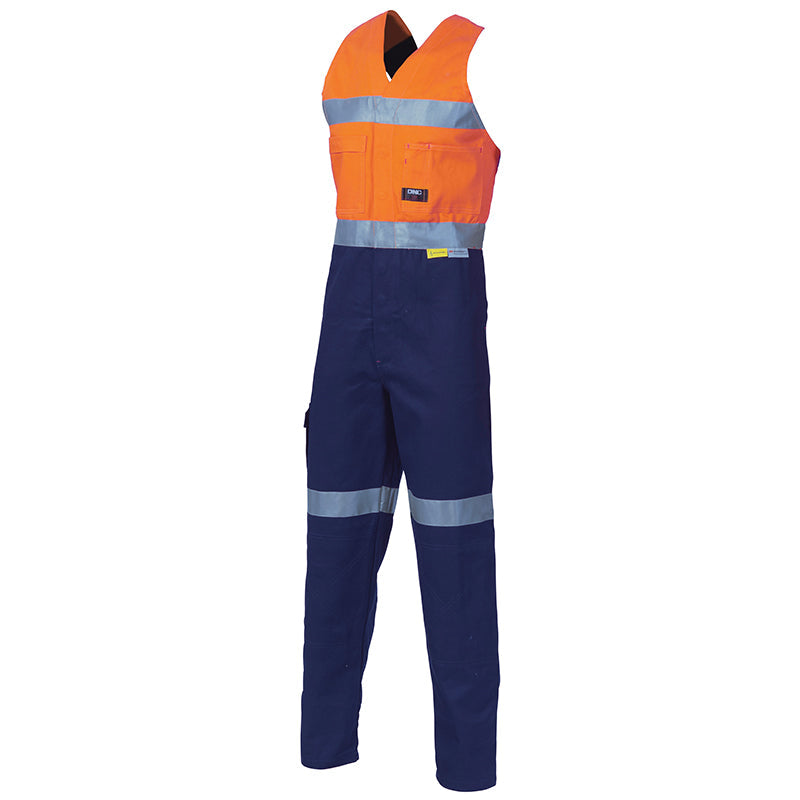 3857 DNC COTTON DRILL ACTION BACK OVERALL TAPE
