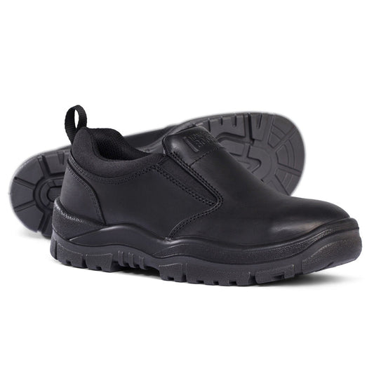 315085 MONGREL LEATHER SLIP ON SHOE ELASTIC GUSSET TPU OUTSOLE SLIP RESISTANT