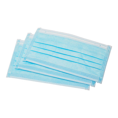 ARMOURWEAR SINGLE USE BLUE NON-SURGICAL PROCEDURE MASK 4 PLY BOX=50