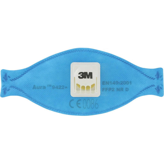9422+ 3M P2 DISP MASK FLAT FOLD VALVED – STAPLE FREE – BX10