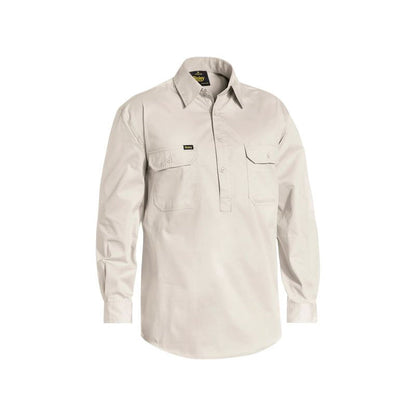 BSC6820 CLOSED FRONT COOL L/WEIGHT DRILL SHIRT