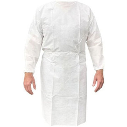 DPEA500 RCR WHITE DISPOSABLE APRON 800 X 1400MM BX/50 PCS