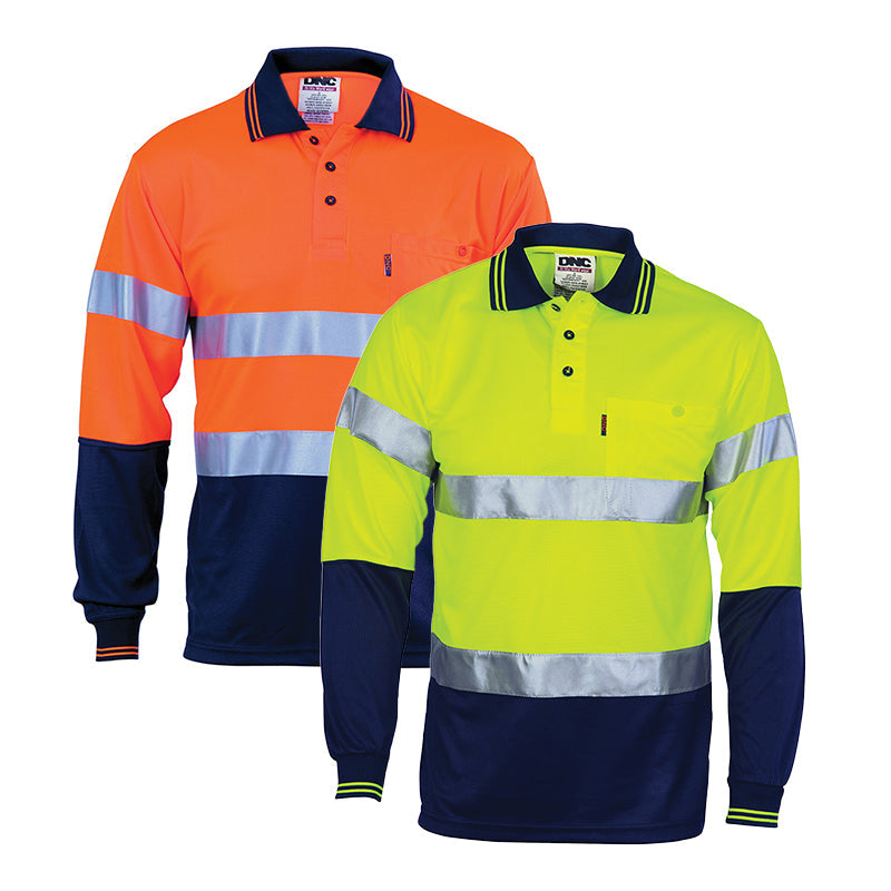 3716 DNC COOL BREATHE POLO L/S CSR TAPE