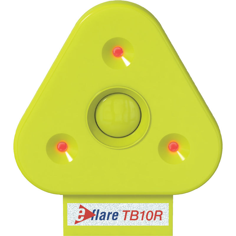 TB10R EFLARE BEACON TRIANGLE 3 LED FLASHING NO BASE RED