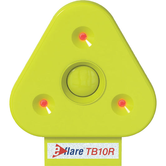 TB10R EFLARE BEACON TRIANGLE 3 LED FLASHING NO BASE RED