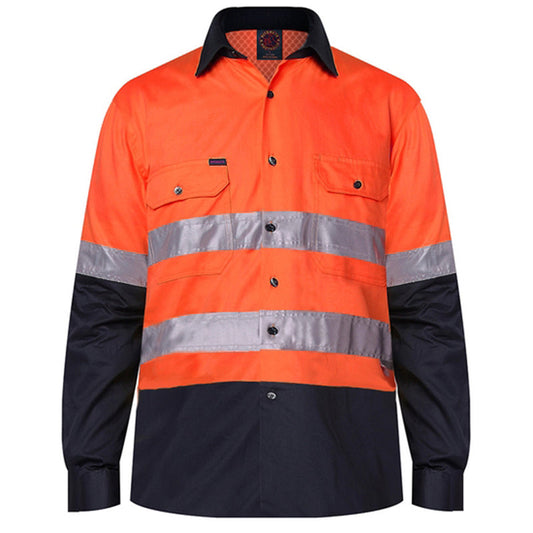 RM107V2R VENTED LIGHT WEIGHT L/S SHIRT CW TAPE