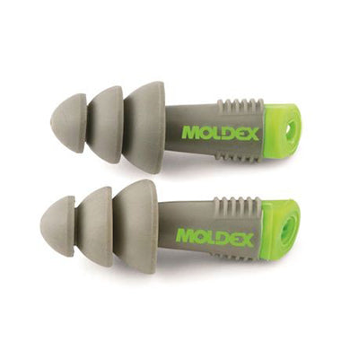 6430 MOLDEX ALPHA REUSEABLE UNCORDED EARPLUGS CL5 26dB BX/50PR