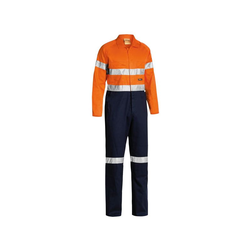 BC6719TW BISLEY 2TONE HI VIS LIGHT COVERALLS TAPED