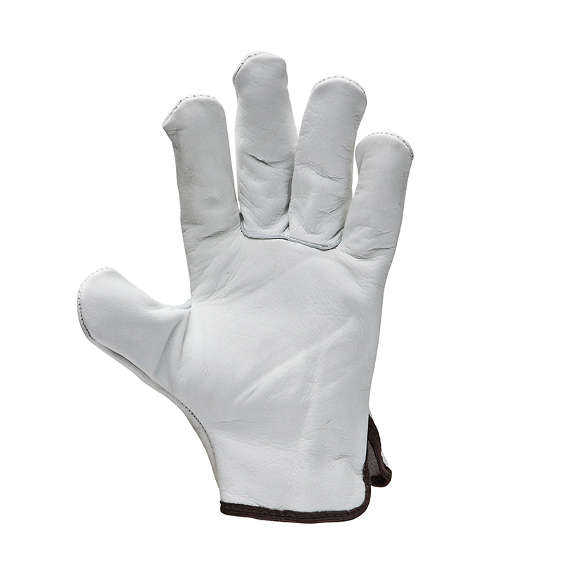 F12-1HL ARMOURWEAR RIGGERS GLOVE COW HIDE BEIGE LARGE        #