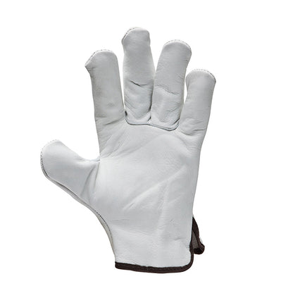 F12-1HL ARMOURWEAR RIGGERS GLOVE COW HIDE BEIGE LARGE        #