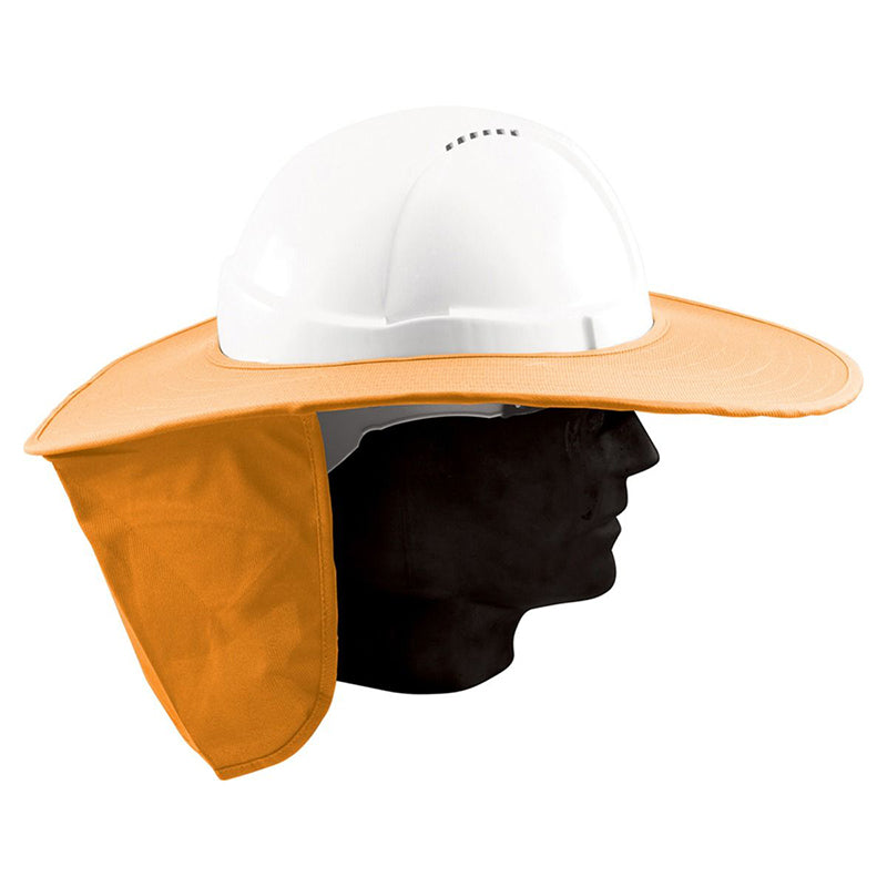 SB1280  CLOTH LINED HARD HAT BRIM WITH NECK FLAP