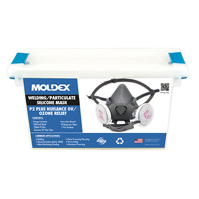 78963A MOLDEX 7800 SERIES SILICONE HALF FACE RESPIRATOR KIT WELDING + NUISANCE ORGANIC VAPOUR LARGE