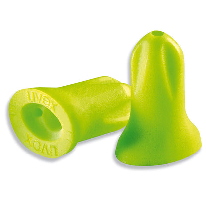 HC-UC UVEX HI COM LIME DISPOSABLE EARPLUGS FOAM UNCORDED 16dB CLASS 2 BX=200PRS